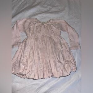 Burt's Bees Baby Pale Pink Organic Cotton Bubble Dress
